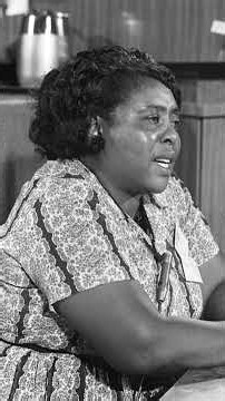 Fannie Lou Hamer | Activist 1917 - 1977
