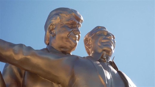 Trump and Epstein Titanic statue appears in Washington DC