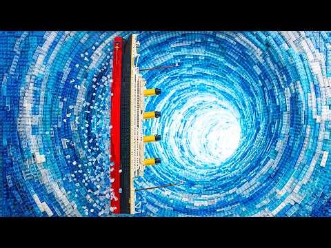 Giant Ocean Whirlpool Swallows LEGO Ship! | Sinking Ship Disaster