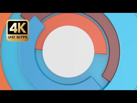 Abstract Circular Background 4K • 3 Hours Circle Frame Loop • Presentation Backdrop (No Music)