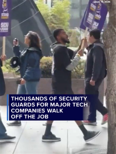 Nearly 14,000 security guards who protect several major companies in San Francisco are on strike over wages. ABC News' Jaclyn Lee has the latest. #news #security
