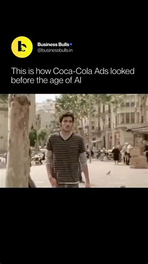 Business Bulls | AI on Instagram: "Long before algorithms shaped creativity, this is how Coca-Cola built emotion on screen. Every classic Coca-Cola film was created without AI, CGI, or digital shortcuts. What you see came from physical sets, real performers, hand-crafted props, and directors obsessing over light, framing, and timing. Each scene was carefully constructed, not generated. The shine on the glass bottle wasn’t accidental. It was designed. The fizz and ice weren’t effects. They were r