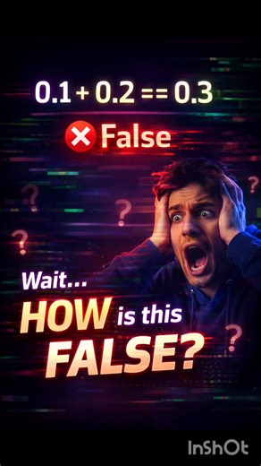 Python just broke my brain 🤯Save this before you compare floats ❌➡️✅