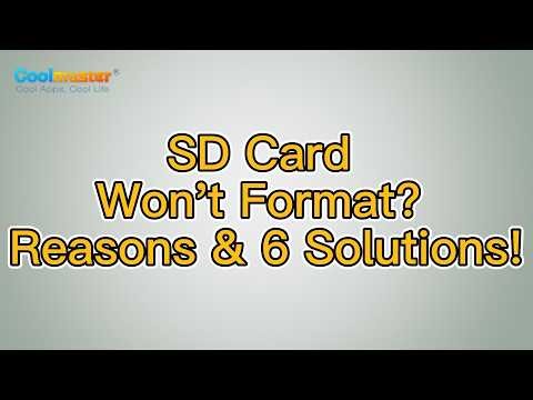 How to Fix "SD Card Won't Format" Error? [6 Solutions]