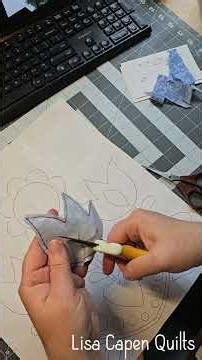 Turned edge applique the easy way #applique #quilting