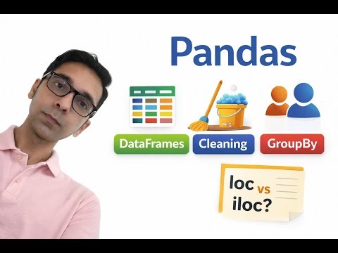 Pandas Tutorial for Beginners | DataFrames, Cleaning, GroupBy & Interviews