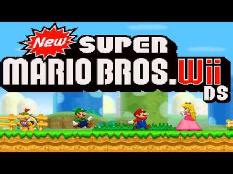 New Super Mario Bros. Wii DS - Full Game Walkthrough (4K)