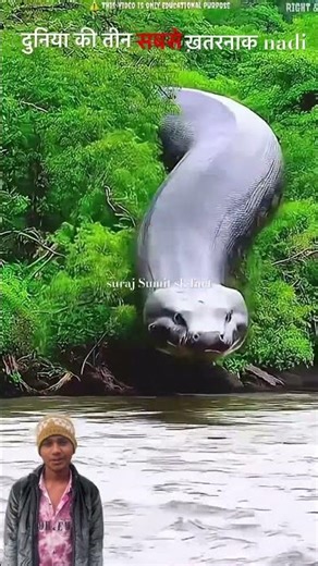देखो दुनिया कि तीन सबसे ख़तरनाक nadi￼ #facts #amazingfact #ytshorts #shorts #viral #reels