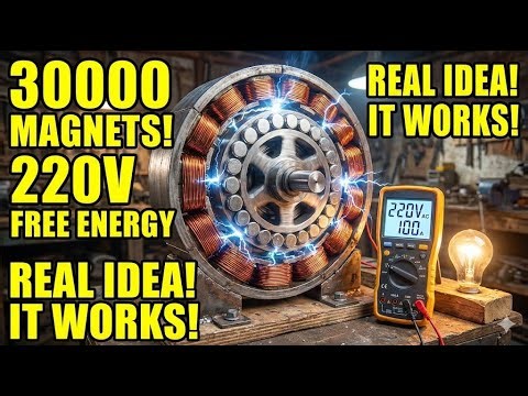 30000 Magnet 220V Energy Generator Simple Home Electricity Real Idea