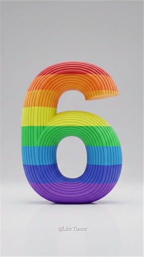 9 to 0 Bright Color Countdown 🌟 With Clear Voice Count #countdown #timer #shorts