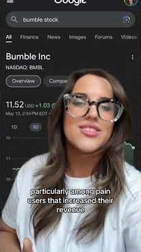 Bumble s stock is up despite the controversy surrounding the... #Shorts #madymills
