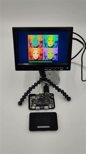 Pico-Faces on Fruit Jam with HSTX DVI Output #adafruit