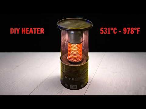 No Gas, No Electricity! DIY Emergency Infrared Heater! Instant Heat for Winter