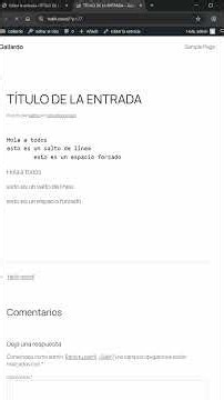 El Bloque TABLA en WordPress #tutorial #wordpress