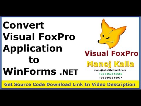 vfp To DotNET WinForm | Visual Foxpro to WinForms .NET | Visual Foxpro to .NET migration