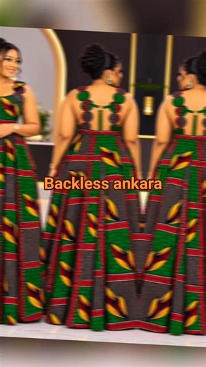 Stunning Backless Ankara Dress: A Modern Fashion Statement