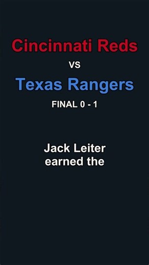 Texas Rangers vs. Cincinnati Reds | MLB Game Recap | 2025-04-02
