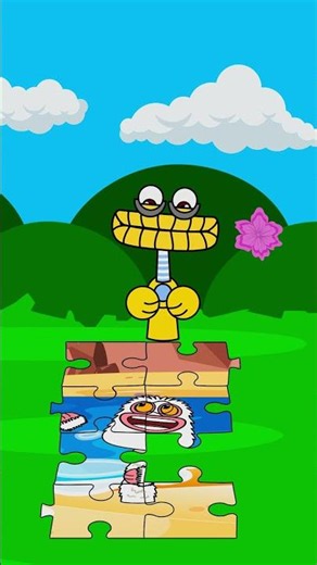 Toe Jammer tries to help Wubbox find the last puzzle | My Sprunki OC #animation #funny