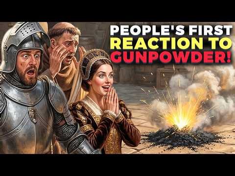 How did people react to the first gunpowder explosion in history? | History for Sleep