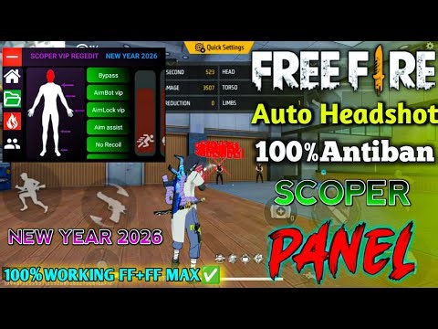 Free Fire Headshot PRX XIT PANEL🔥New Year 2026🎡100%Antiban Hack✅Drag Headshot Sensi🎮 New Injector