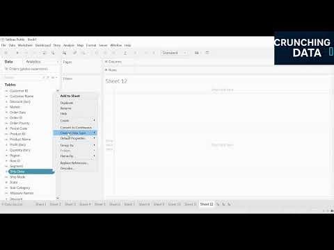 17.3 Date and Time Data Types In Tableau