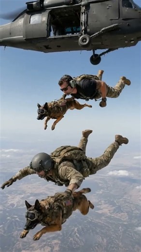 Drills Before the Drop: a Military K9 Trains to Jump