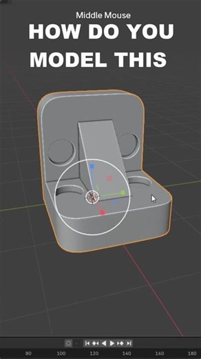 How to model complex hard surface shape easily in blender