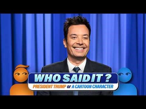 Who Said It?: Donald Trump vs. Cartoon Characters | The Tonight Show Starring Jimmy Fallon