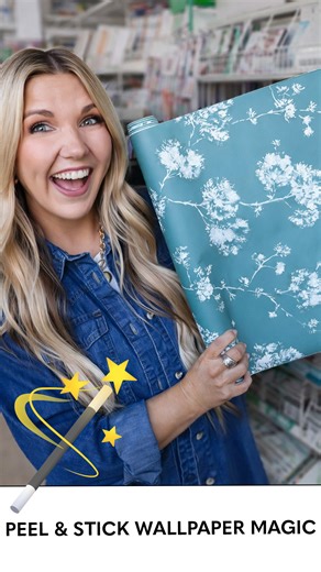 The magic way I used the NEW peel & stick wallpaper | Liz Fenwick DIY