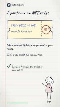 Uniswap V3: pick a range, earn fees, until the price leaves | 2-minute lesson
