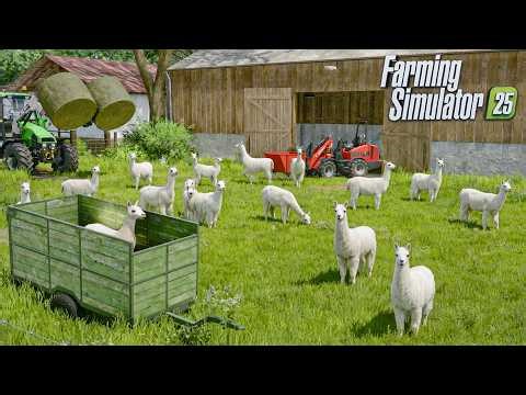 New EXCLUSIVE Animals on FS25 - Feeding, Cleaning and Production | Farming Simulator 25