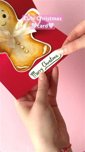 How to make cute Christmas card🤍