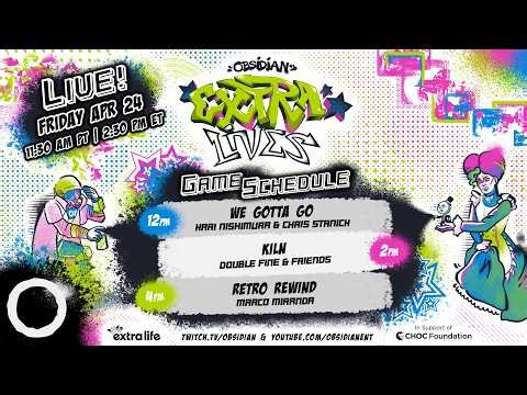 Obsidian Entertainment | Monthly Extra Life Stream - April