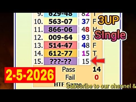 Thailand Lottery 3UP | Thai Lottery VIP | Lotto Game Pass | Ohio Pass 2-5-2026