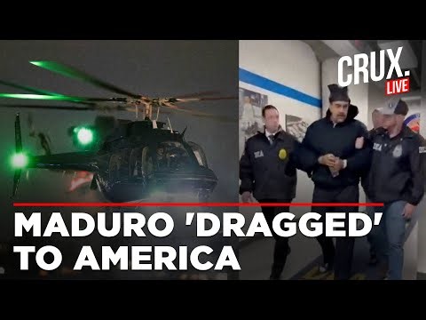 LIVE | FIRST VISUALS: Venezuela's Maduro Captured And Dragged To US After Strikes On Caracas | Trump