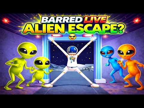 🔴 ESCAPE THE ALIENS WIN OR LOSE ? 😱👽 BARRED GAME LIVE #shorts #shortsfeed #live