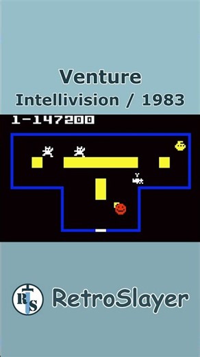 Venture Gameplay Intellivision