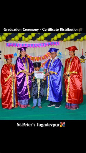 Graduation Ceremony | St.Peter's Jagadevpur | Certificate Distribution | #graduation #graduates #fun