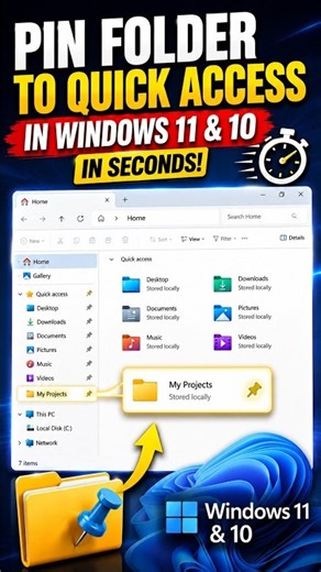 Pin Any Folder to Quick Access in Windows 11 & 10 in Seconds!