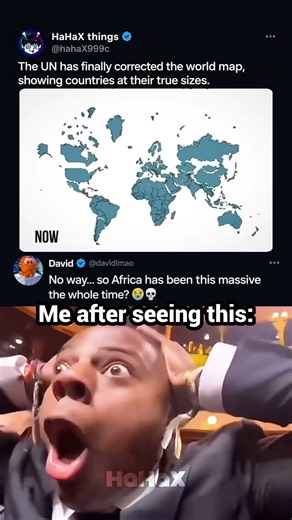 Me After Seeing the REAL Size of Africa 😭🌍