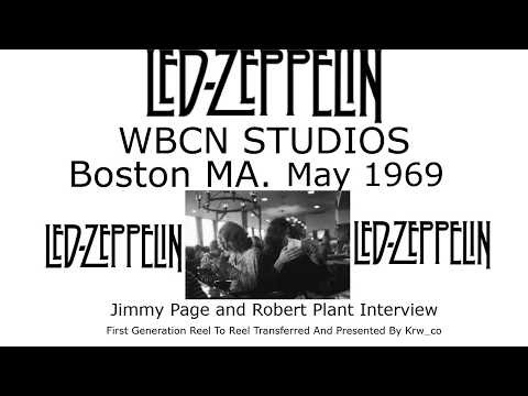 Led Zeppelin May 1969 WBCN In the Studio Jimmy Page Robert Plant Interview 1st Generation Reel