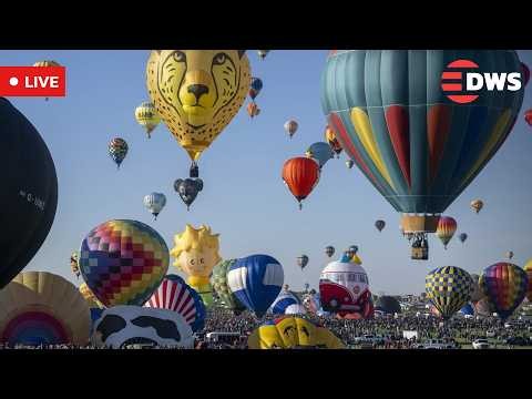 LIVE: Thousands Of Hot Air Balloons Rise Over New Mexico Balloon Fiesta | DWS News | AQ14