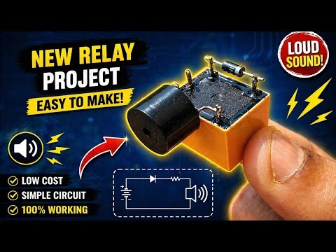 New Relay Project | Easy Relay Circuit | Electronics Project