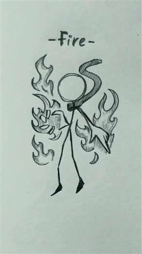 Stickman power Drawing❤#stickman #power #drawing #sketching #tutorial #fypシ