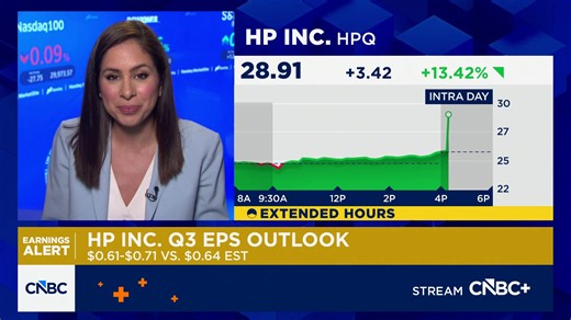 HP shares jump double-digits on earnings and revenue beat