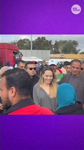 Angelina Jolie visits Egypt's Rafah border crossing with Gaza