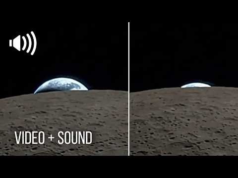 Real Earthset Video From 400,000 Km Away | Artemis II Astronaut's iPhone Video from Moon's Far Side
