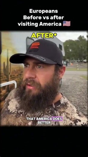 Europeans before and after visiting America #america #europeans #usareels