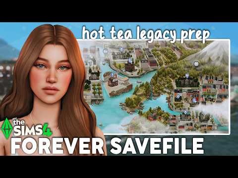 Starting the Hot Tea Legacy Challenge, let's prep the savefile! | The Sims 4