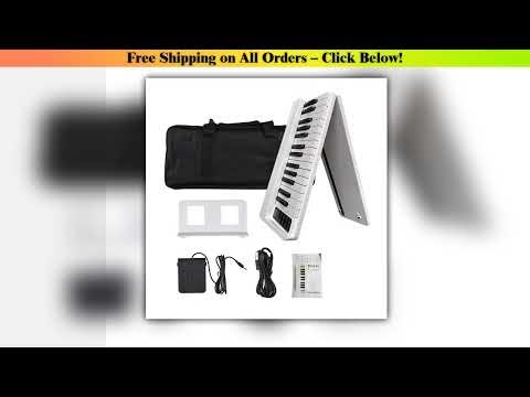 61-Key Foldable Electronic Piano Multifunctional Electronic Organ BT Connectivity Portable Musical